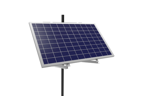 Single panel pole mount